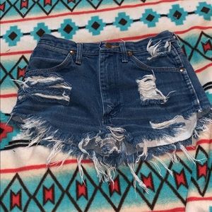 high waisted vintage wrangler shorts